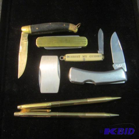 lot 67 image: Pen Set, Pocket Knives
