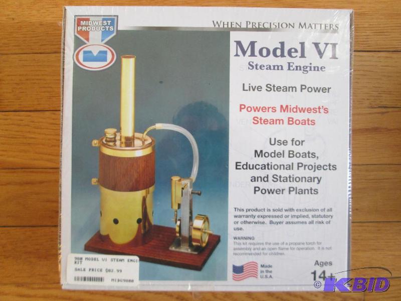lot 1 image: Real Steam engine for models, Midwest Product