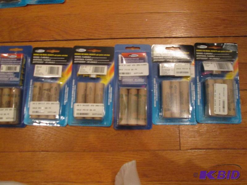 lot 101 image: Lot of B4 and A8 model rocket engines...