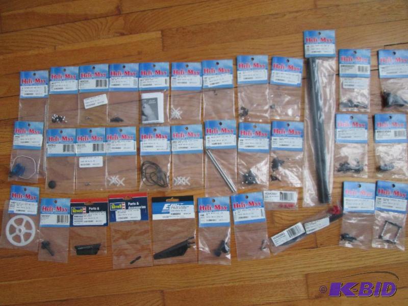 lot 112 image: Lot of assorted Heli-Max model plane parts gr...