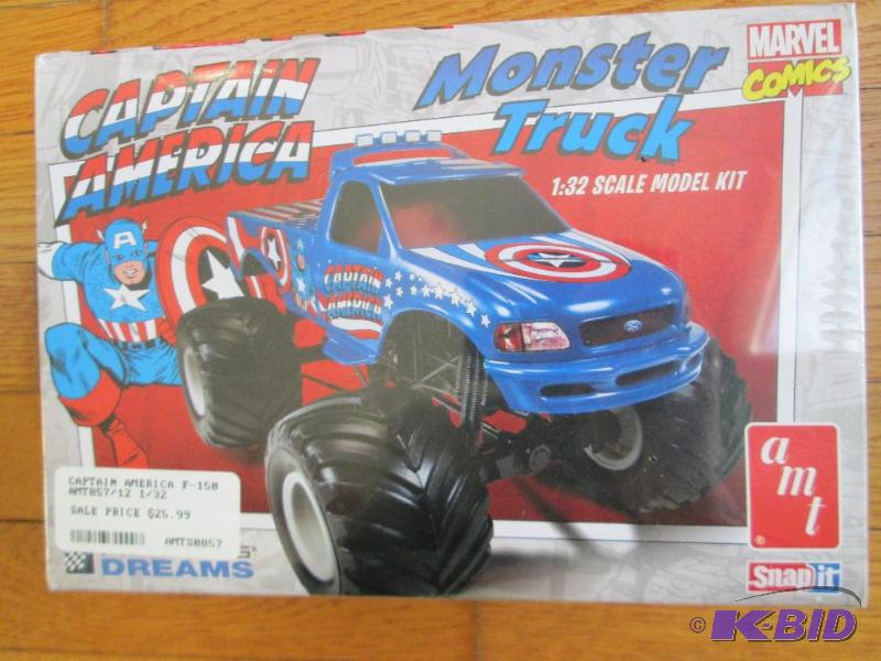 lot 15 image: AMT Captain America Monster Truck 132 scale ...