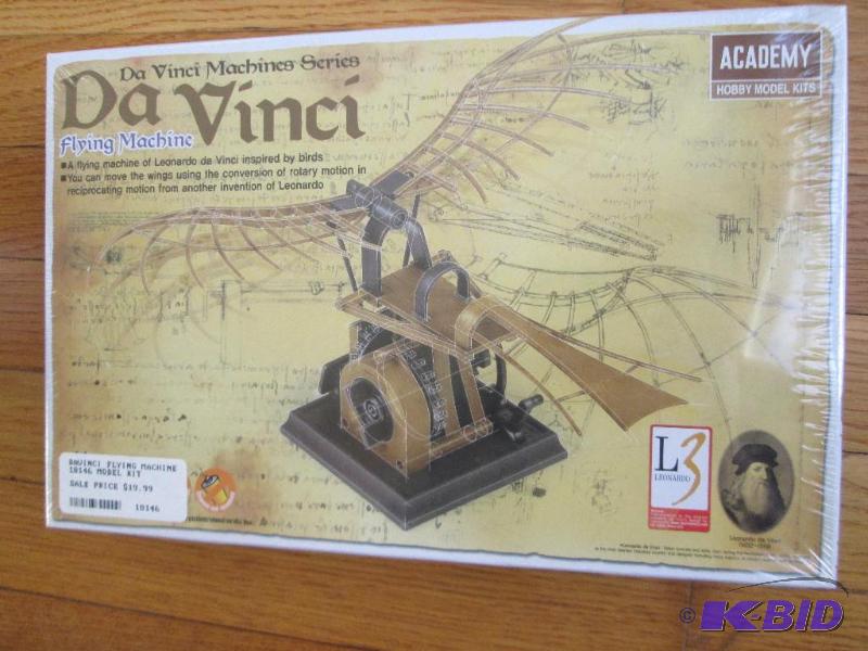 lot 16 image: Academy model kits Da Vinci Machines Series f...