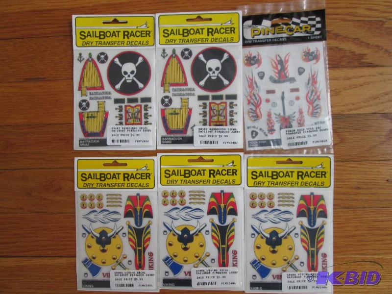 lot 34 image: Lot of assorted decals and dcor for Pinewood ...