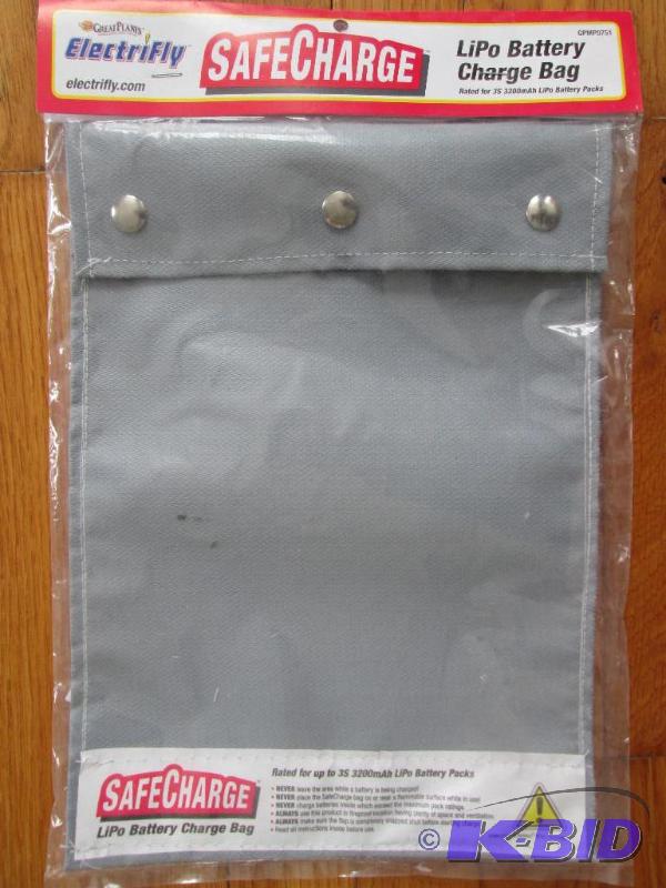 lot 48 image: Safecharge LiPo Battery charge bag to safely ...
