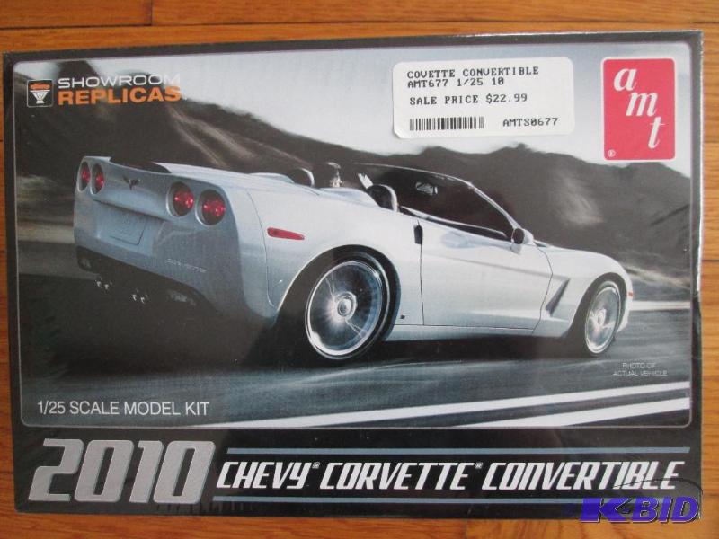 lot 51 image: AMT 2010 Chevy Corvette Convertible 125 scal...