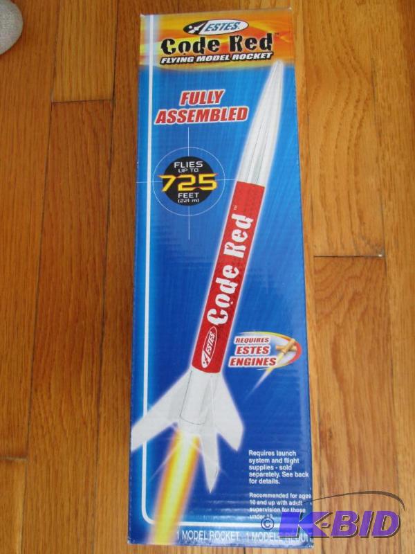 lot 54 image: Estes Code Red flying model rocket...