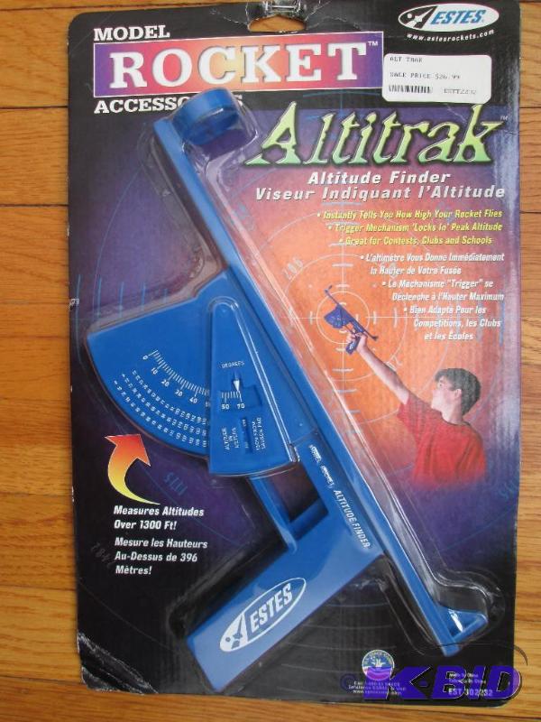 lot 60 image: Estes Altitrack model rocket altitude finder...