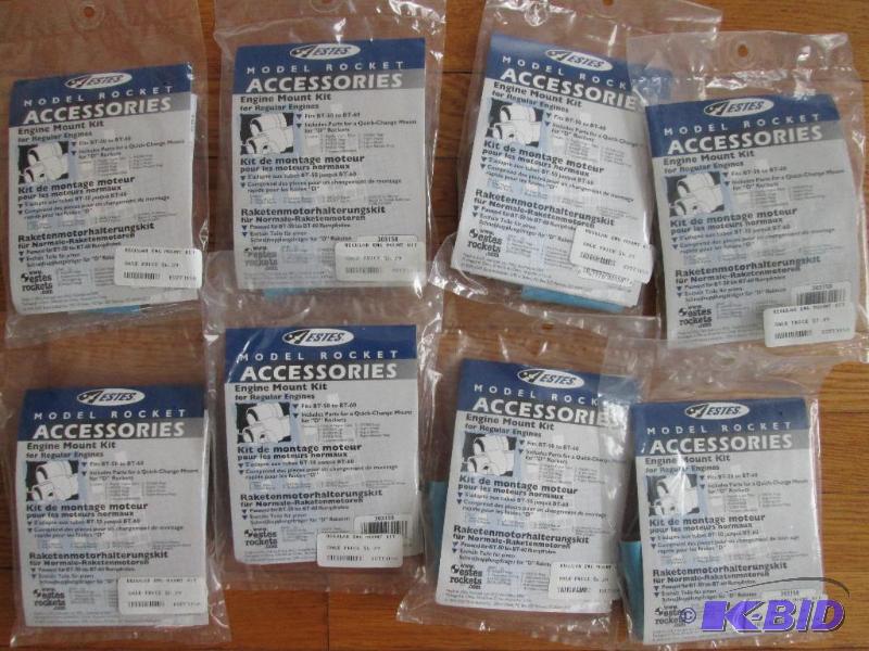 lot 74 image: Lot of model rocket engine mount kits for BT ...