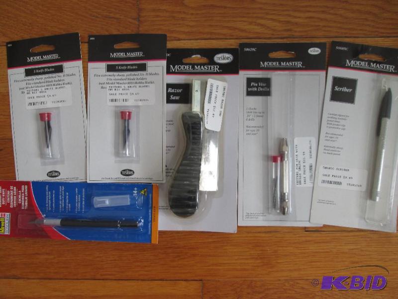 lot 76 image: Lot of assorted model cutting supplies...