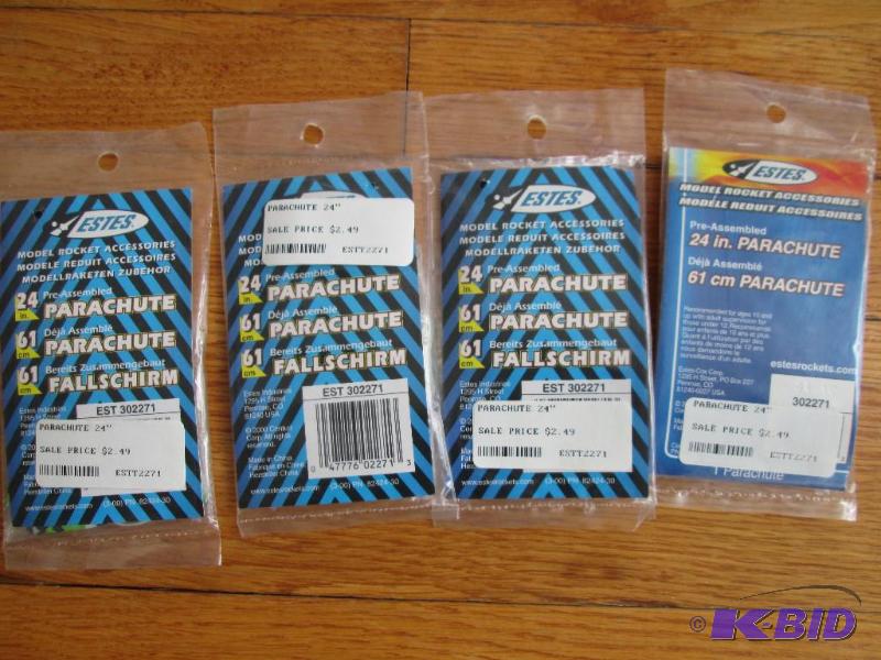 lot 78 image: Lot of model rocket parachutes...