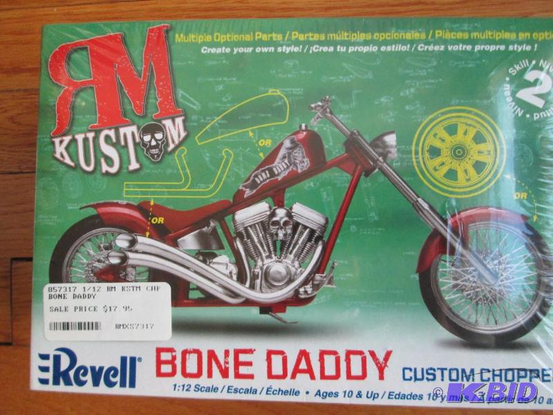 lot 8 image: Revell RM Kustom Bone Daddy custom chopper 1...