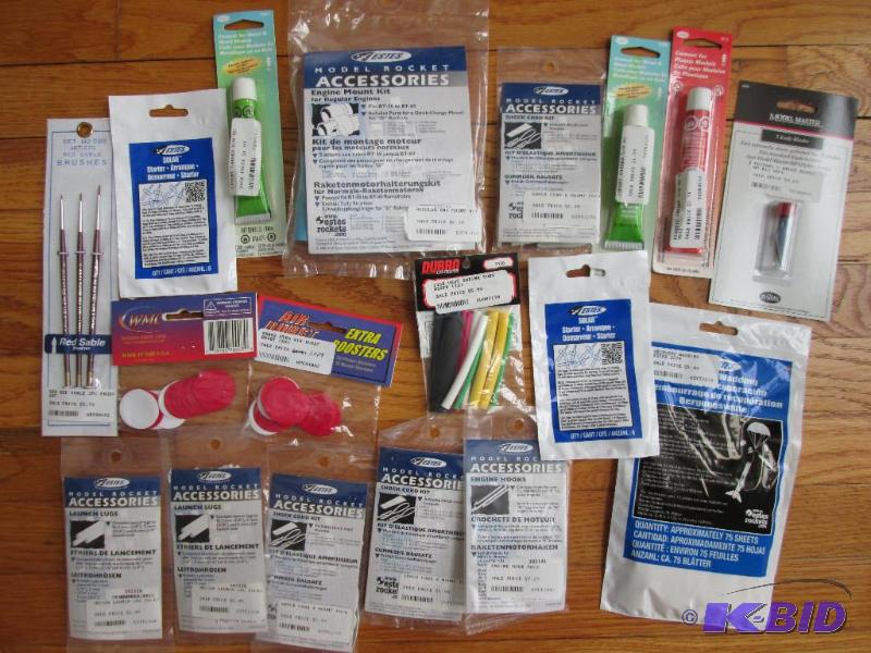 lot 83 image: Large lot of assorted model rocket supplies...