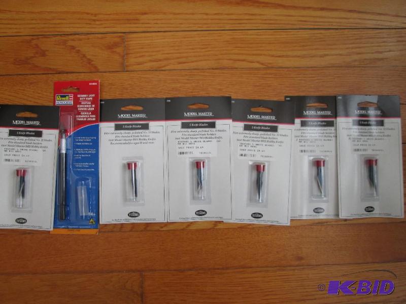 lot 88 image: Lot of hobby knife blades and tool...
