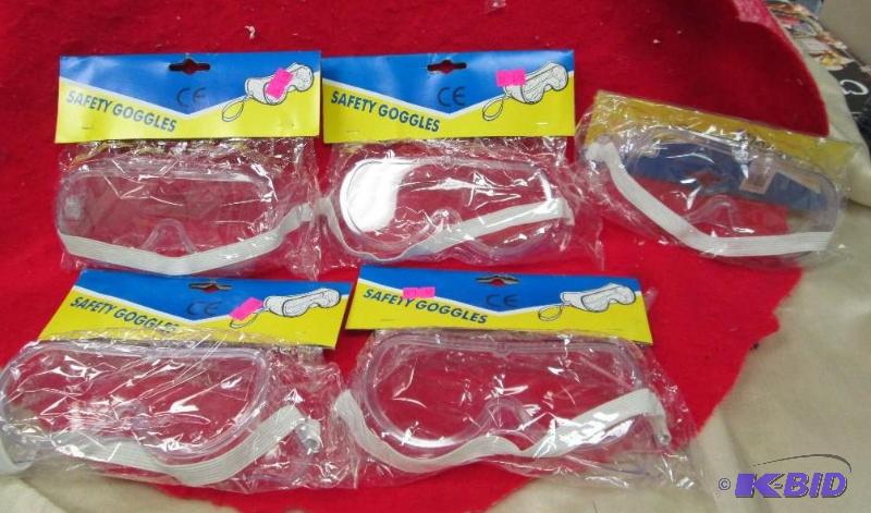Qty 5 Safety goggles...