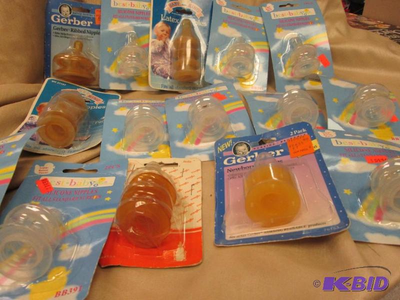 baby bottle nipples...