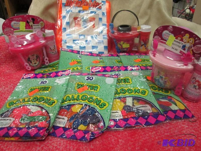 three lil bubble dippers, inflatables, water ...