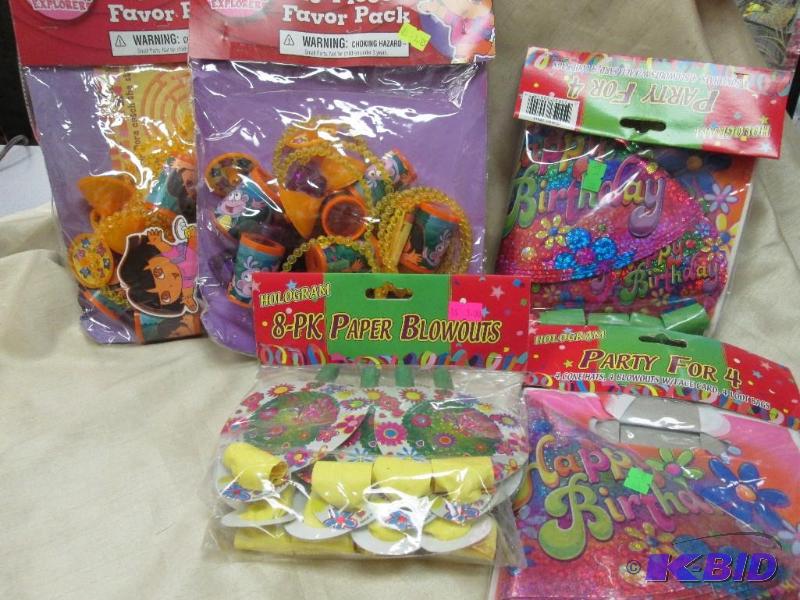 2 pack Dora party favors, birthday hats and p...