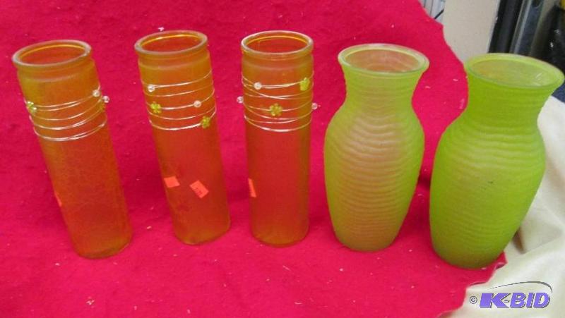 Assortment of vases and different colors...