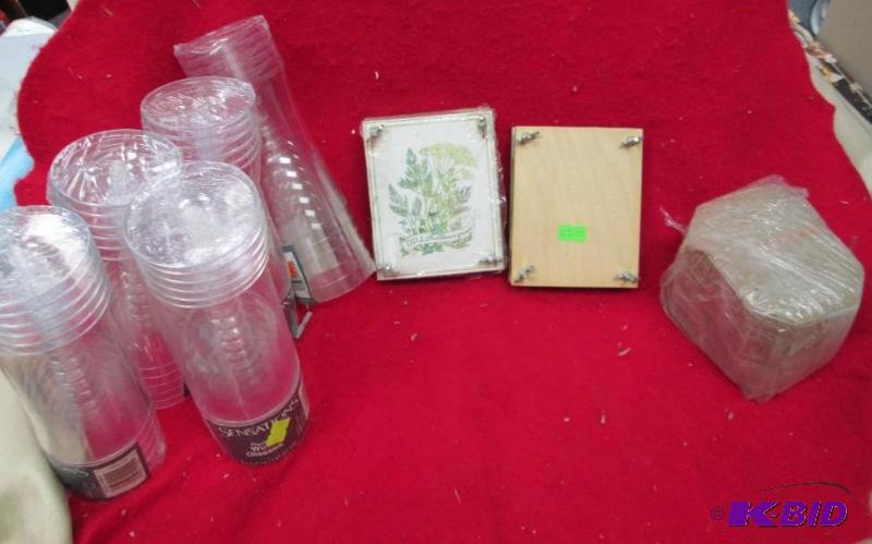 Qty 8 Sensations plastic wine glasses 5 fl oz...