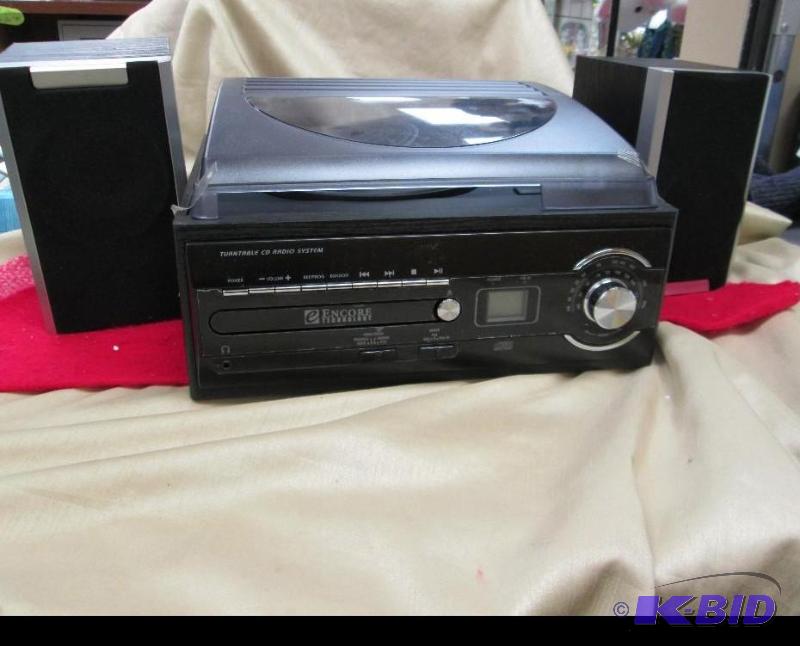 Encore technology turntable cd radio system...