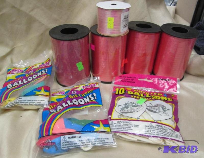 Qty 8 Happy Birthday balloons, Printed balloo...