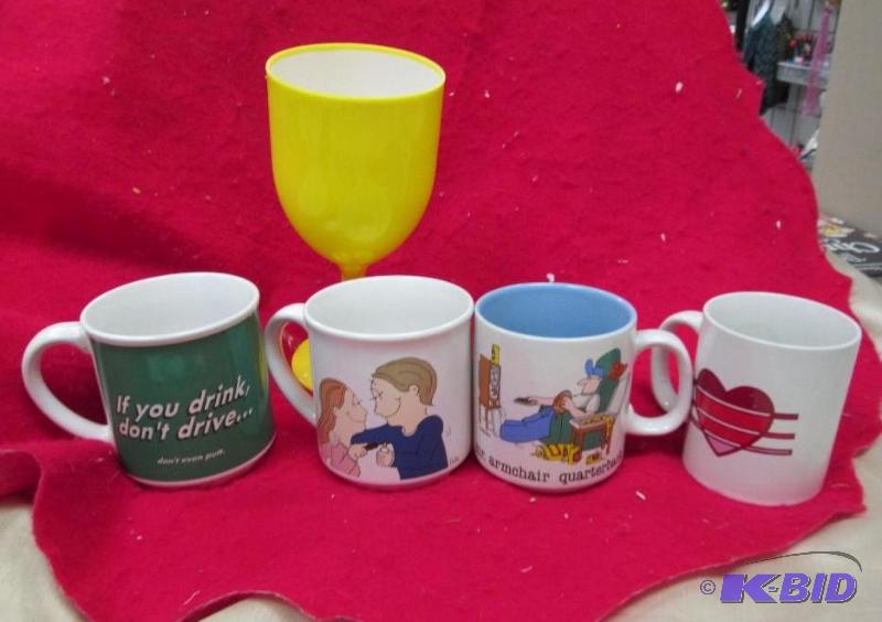 Assortment of coffee cups...