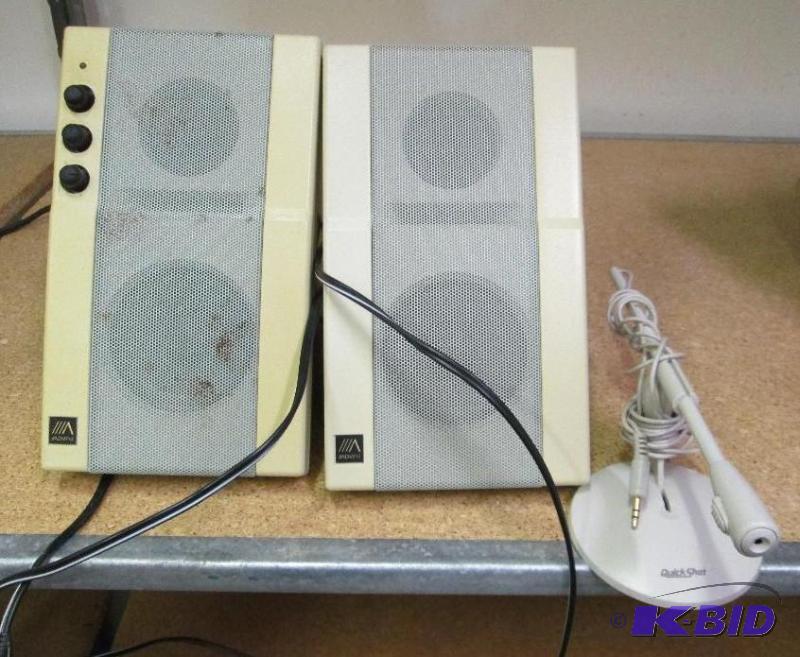 Advent speakers and Quick shot microphone...