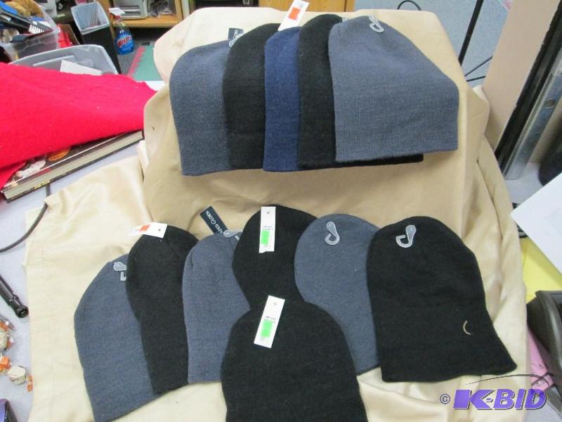Qty 12 Faded glory winter hats navy, black, a...
