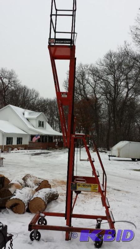 lot 16 image: HiJAcker lift, lifts 13 feet, 300 lb capacity...