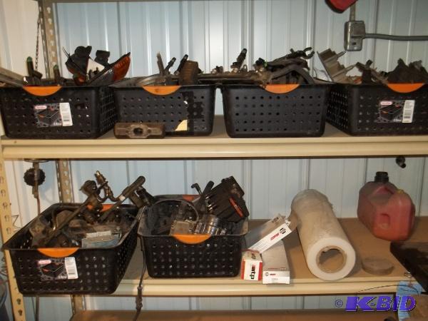 lot 24 image: 6 bins of miscellaneous used parts, Ignition ...