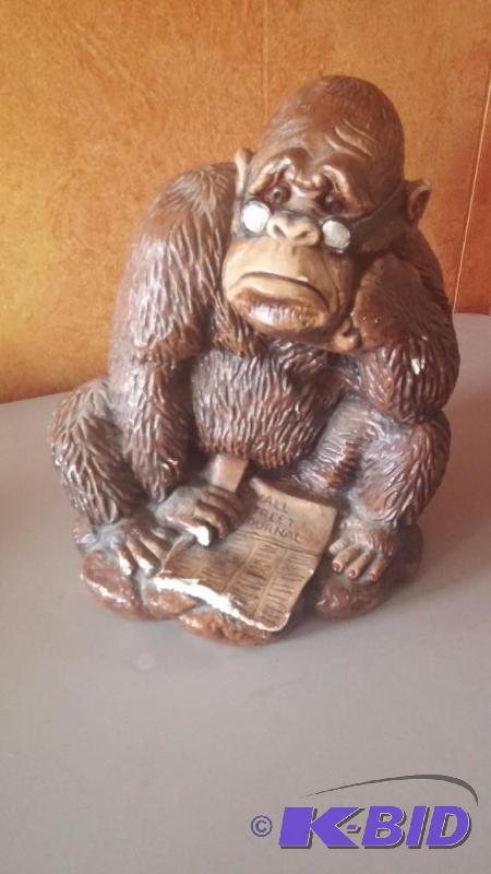 Gorilla reading the Wall Street Journal...