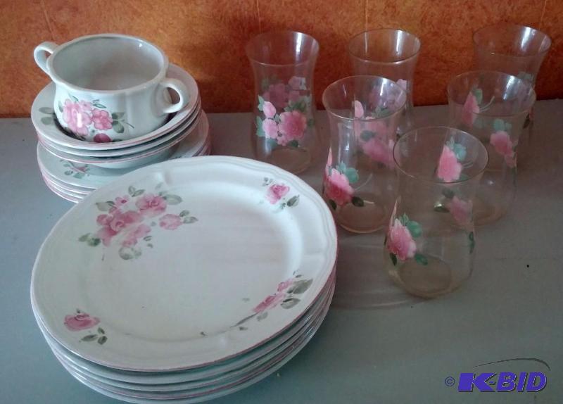 Lot of Gibson Rose Land Dishes...