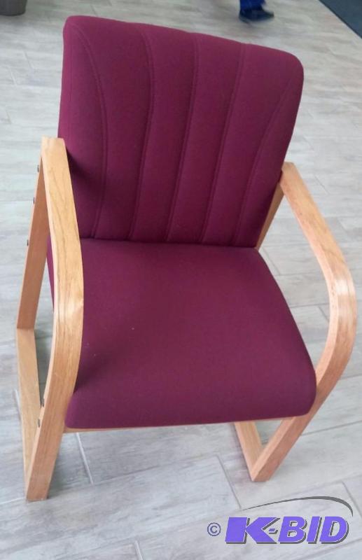 lot 7 image: Office Chair, came from a Bank, in excellent ...