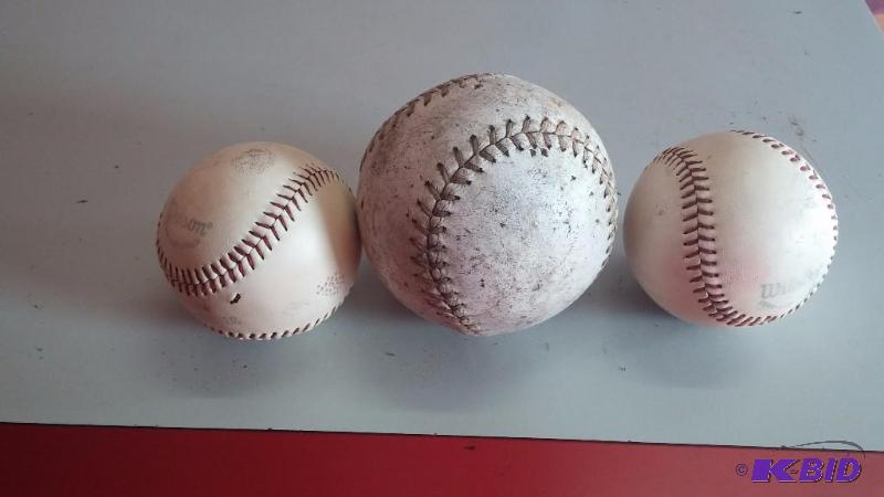lot 27 image: Vintage Baseballs and Softball...