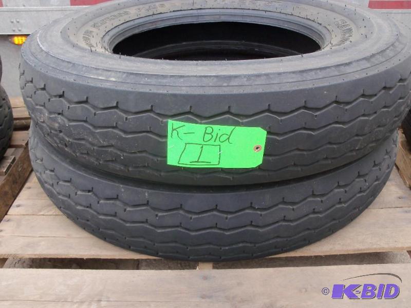 Semi Tires, 11.00X22.50,12 ply. Tubeless Sing...