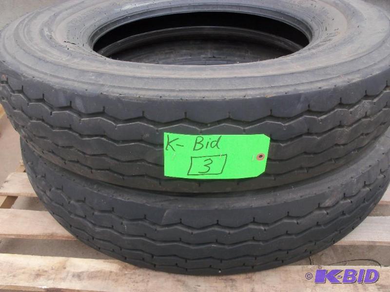 Semi Tires, 11.00X22.50,12 ply. Tubeless Sing...