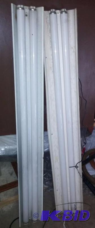 lot 47 image: Pair of GLOW LIGHT lamps-For planting with tw...
