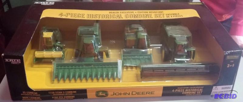 Ertl John Deere Dealer 4 piece Combine Histor...