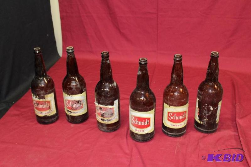 lot 111 image: Vintage Schmidts Beer Bottles ...