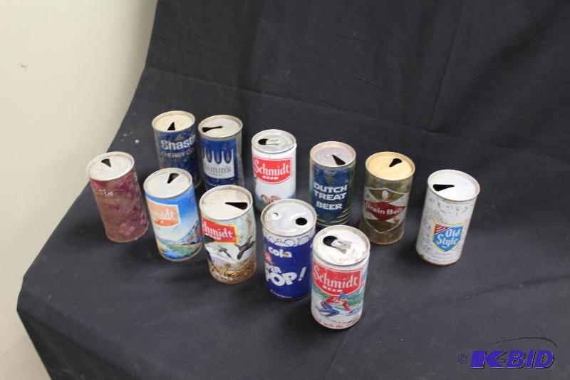 lot 112 image: Vintage Beer and Soda Cans ...
