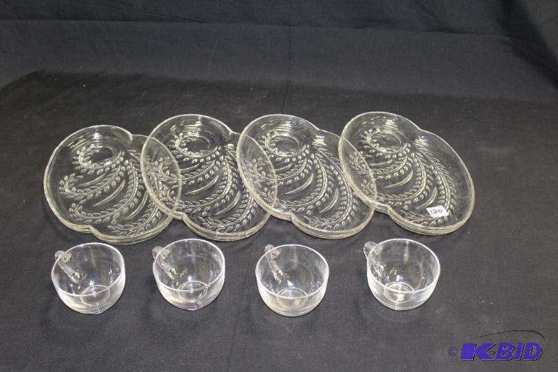lot 120 image: Vintage Glass Luncheon Set...