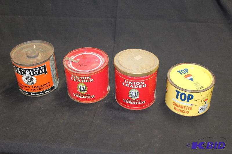 lot 122 image: Tin Tobacco&nbspContainers ...
