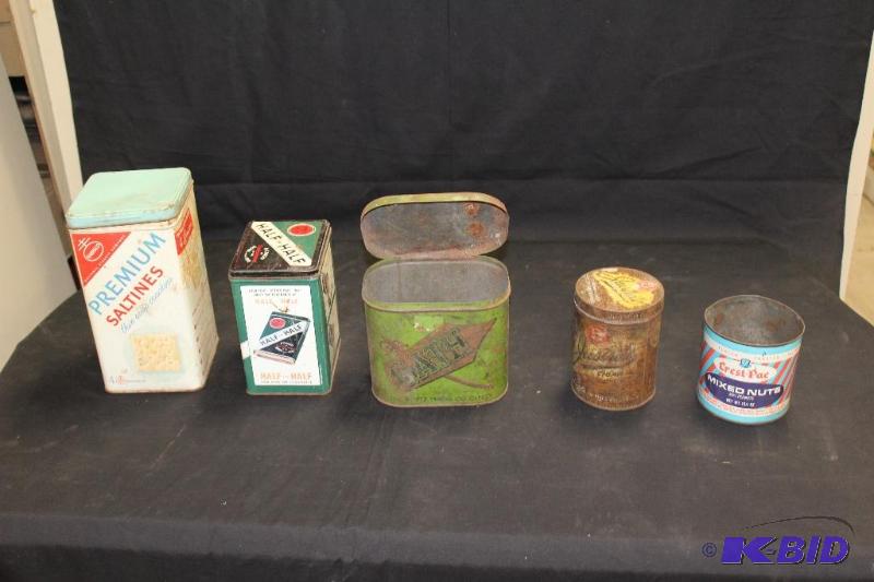 lot 140 image: Vintage Tin Cans ...