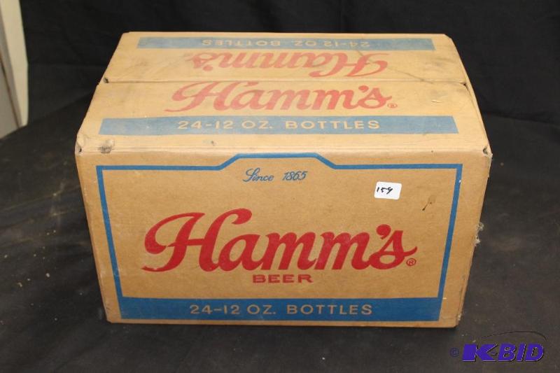 lot 159 image: Vintage Case of Beer Bottles  Includes all 24...