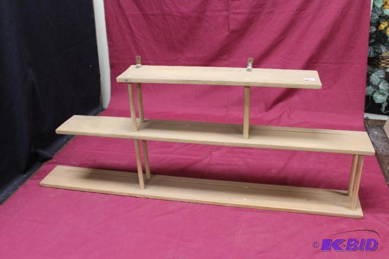 lot 172 image: Wood Display Shelf...