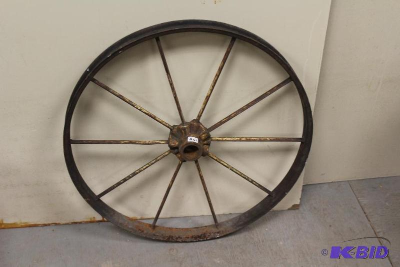 lot 178 image: Antique Steel Wheel ...