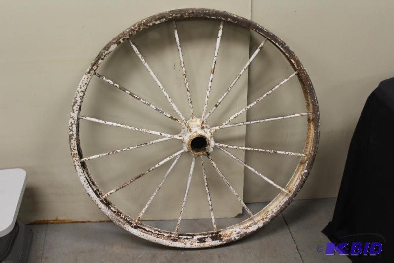 lot 181 image: Antique Steel Wheel...