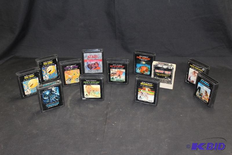 lot 206 image: Large Lot or Atari Games including 2 Pac-Man ...