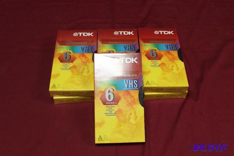 lot 209 image: NEW TDk Blank VHS Cassettes ...
