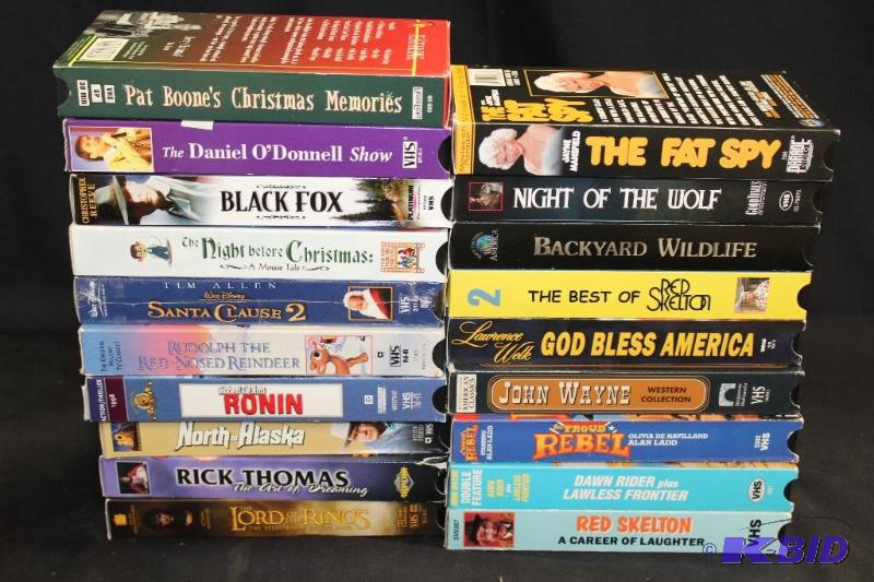 lot 210 image: Collection of VHS Movies ...